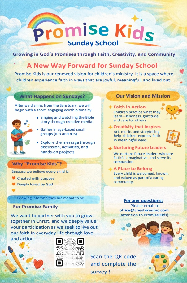 Promise Kids Sunday School flyer